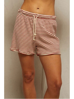 Perfect White Tee Jace Terry Shorts Poppy Chocolate XS Cotton Lounge Relaxed Fit